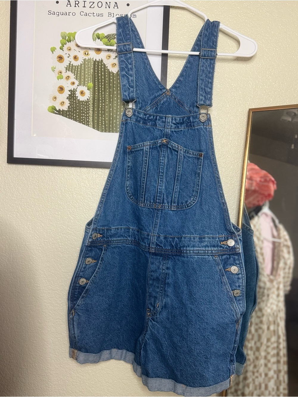 Old Navy Denim Overall Shorts